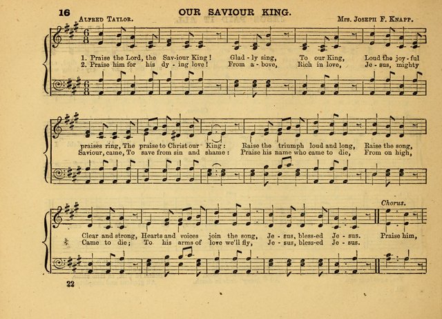 The Jewel: a selection of hymns and tunes for the Sabbath school, designed as a supplement to "The Gem" page 22