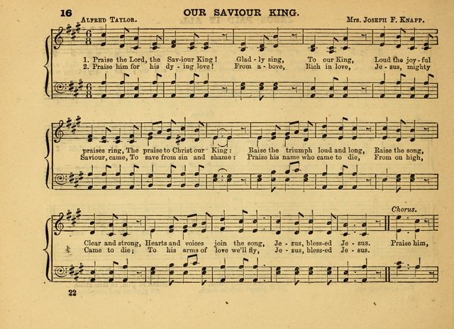 The Jewel: a selection of hymns and tunes for the Sabbath school, designed as a supplement to "The Gem" page 22