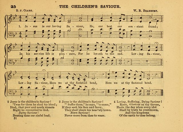The Jewel: a selection of hymns and tunes for the Sabbath school, designed as a supplement to "The Gem" page 31