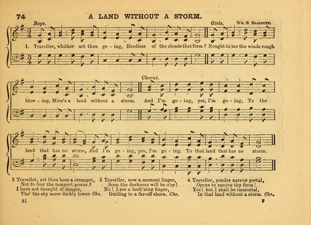 The Jewel: a selection of hymns and tunes for the Sabbath school, designed as a supplement to "The Gem" page 81