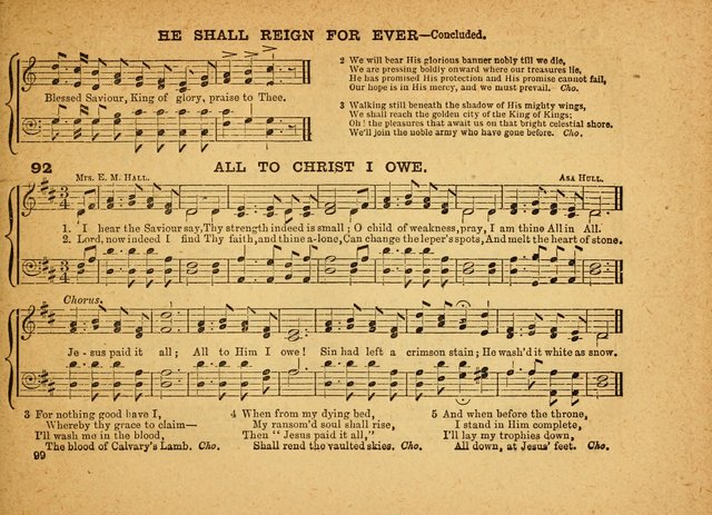 The Jewel: a selection of hymns and tunes for the Sabbath school, designed as a supplement to "The Gem" page 99