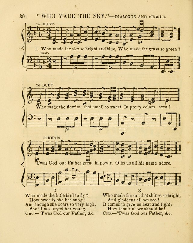 Juvenile Songs: religious, moral and sentimental, with brief exercises, adapted to the purposes of primary instruction page 30
