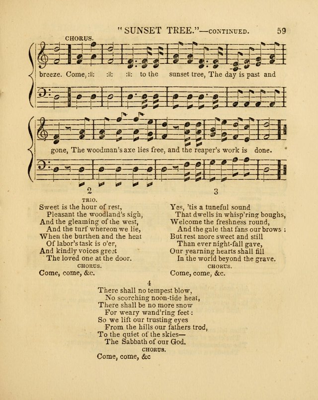 Juvenile Songs: religious, moral and sentimental, with brief exercises, adapted to the purposes of primary instruction page 59