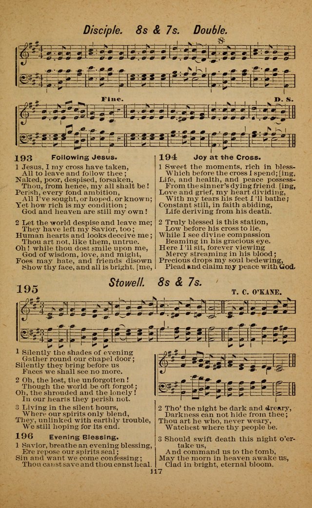 Joy to the World: or, sacred songs for gospel meetings page 117