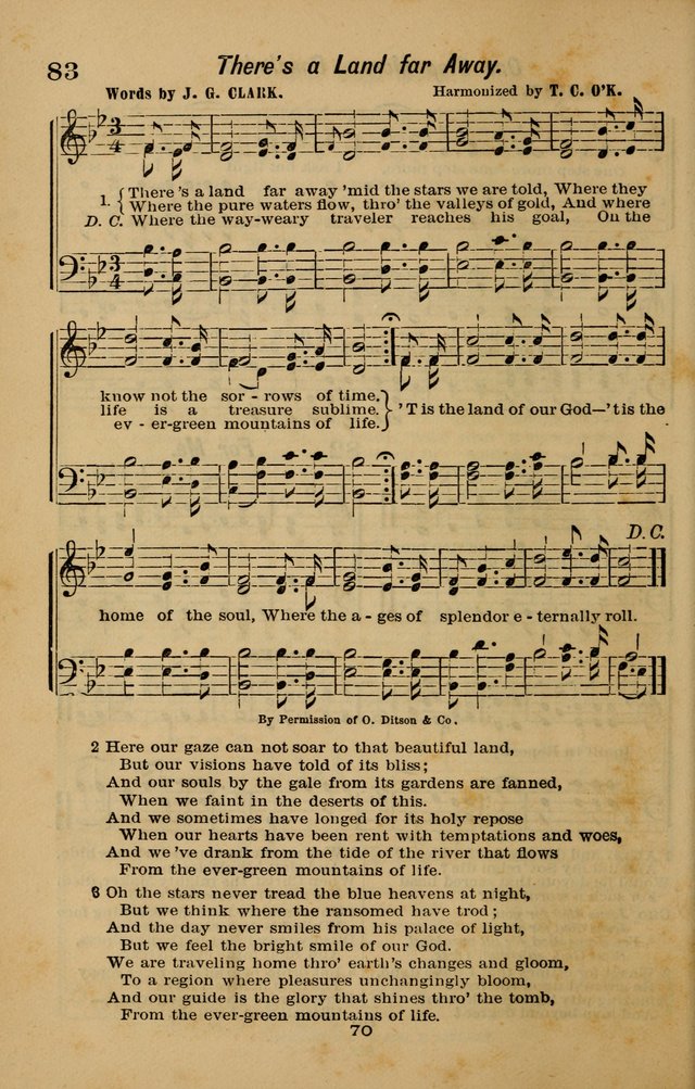 Joy to the World: or, sacred songs for gospel meetings page 70
