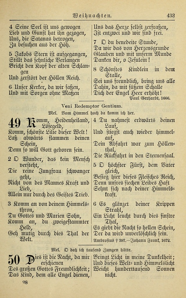 Kirchenbuch für Evangelisch-Lutherische Gemeinden page 433