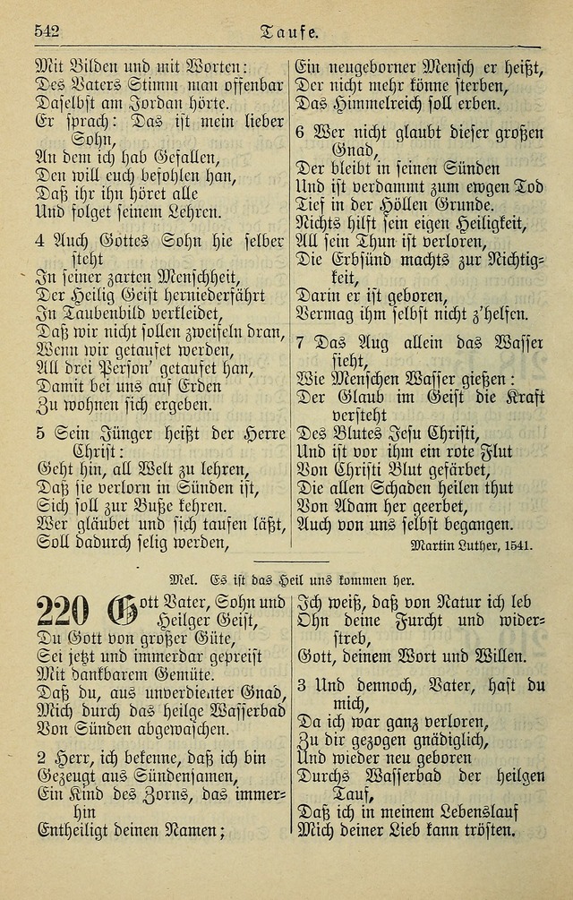Kirchenbuch für Evangelisch-Lutherische Gemeinden page 542