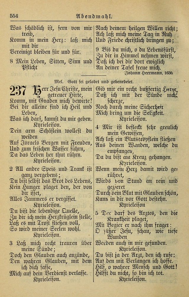 Kirchenbuch für Evangelisch-Lutherische Gemeinden page 554