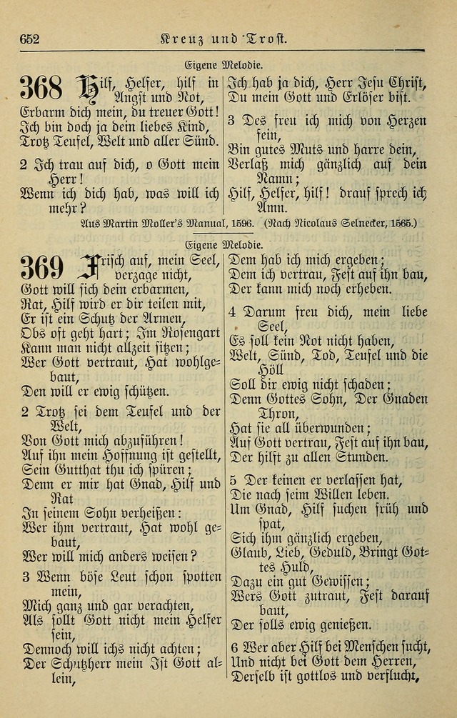 Kirchenbuch für Evangelisch-Lutherische Gemeinden page 652