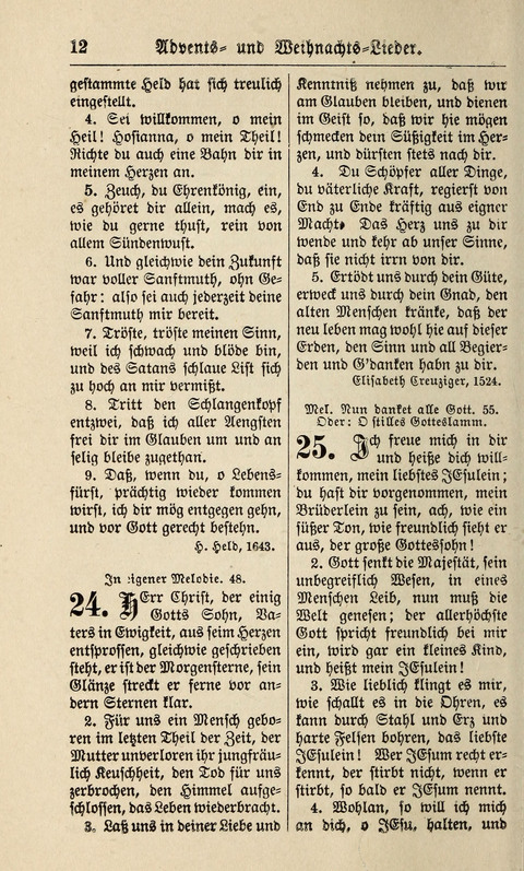 Kirchen-Gesangbuch: für Evangelisch-Lutherische Gemeinden ungeänderter Aubsburgischer Confession page 12