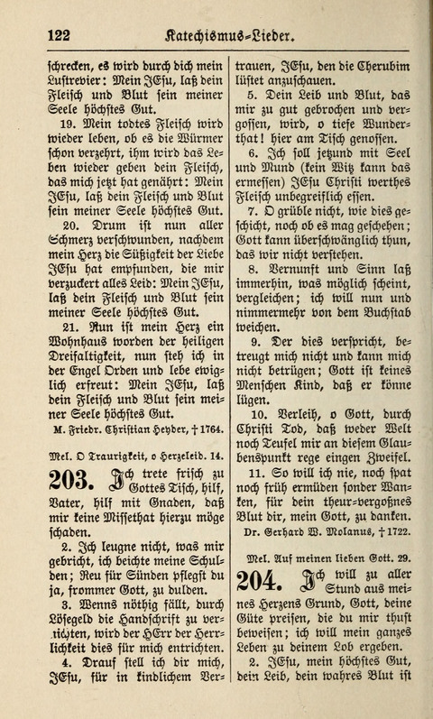 Kirchen-Gesangbuch: für Evangelisch-Lutherische Gemeinden ungeänderter Aubsburgischer Confession page 122