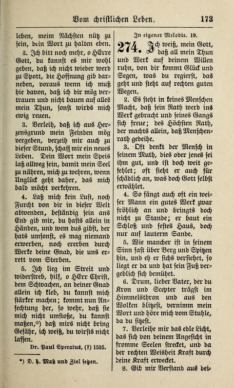 Kirchen-Gesangbuch: für Evangelisch-Lutherische Gemeinden ungeänderter Aubsburgischer Confession page 173