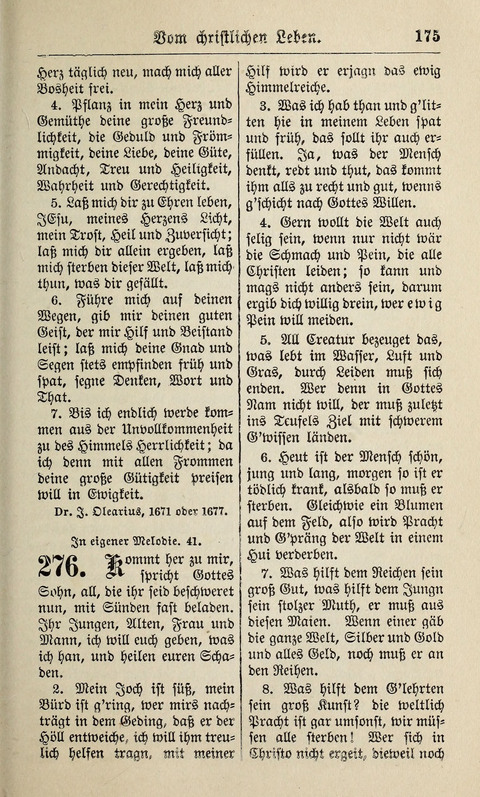 Kirchen-Gesangbuch: für Evangelisch-Lutherische Gemeinden ungeänderter Aubsburgischer Confession page 175