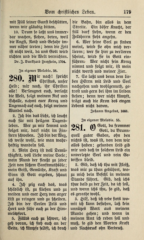 Kirchen-Gesangbuch: für Evangelisch-Lutherische Gemeinden ungeänderter Aubsburgischer Confession page 179