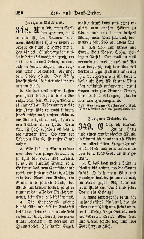Kirchen-Gesangbuch: für Evangelisch-Lutherische Gemeinden ungeänderter Aubsburgischer Confession page 220