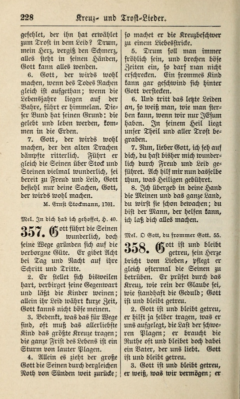 Kirchen-Gesangbuch: für Evangelisch-Lutherische Gemeinden ungeänderter Aubsburgischer Confession page 228