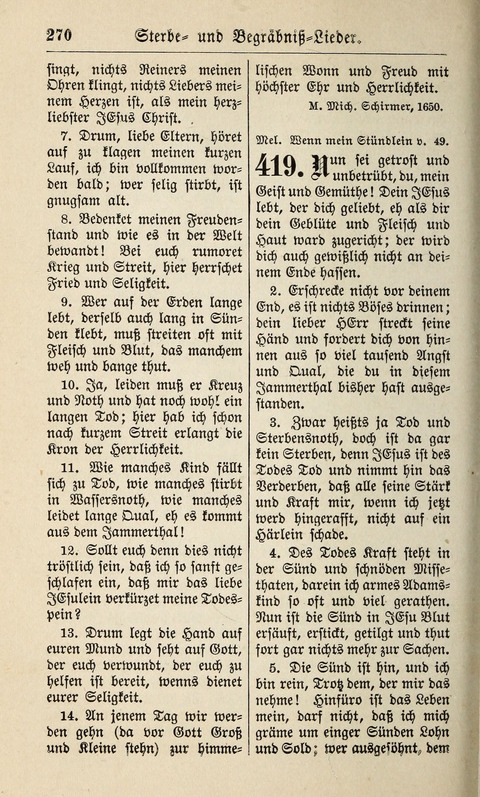 Kirchen-Gesangbuch: für Evangelisch-Lutherische Gemeinden ungeänderter Aubsburgischer Confession page 270