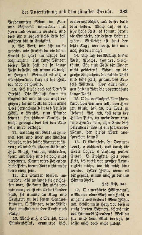 Kirchen-Gesangbuch: für Evangelisch-Lutherische Gemeinden ungeänderter Aubsburgischer Confession page 283