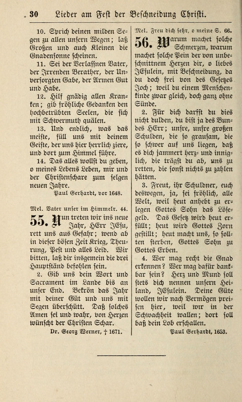 Kirchen-Gesangbuch: für Evangelisch-Lutherische Gemeinden ungeänderter Aubsburgischer Confession page 30