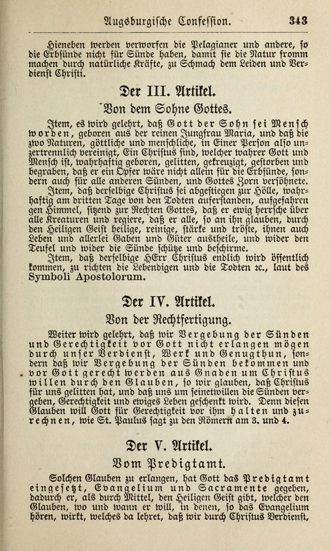 Kirchen-Gesangbuch: für Evangelisch-Lutherische Gemeinden ungeänderter Aubsburgischer Confession page 343