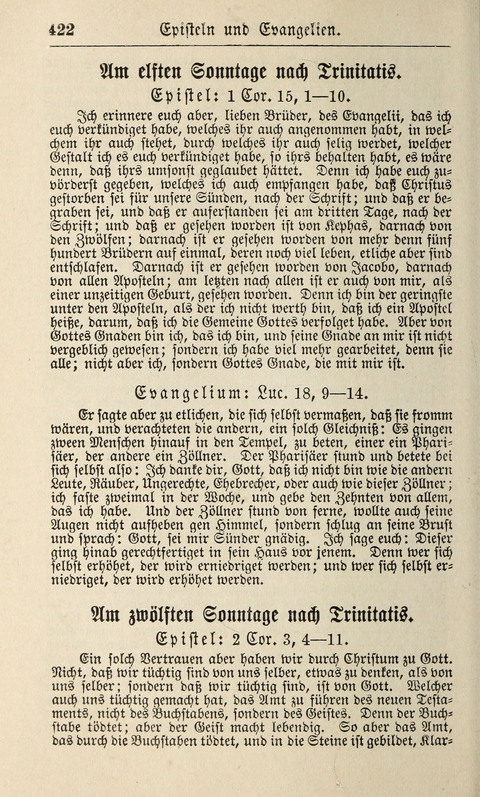 Kirchen-Gesangbuch: für Evangelisch-Lutherische Gemeinden ungeänderter Aubsburgischer Confession page 422