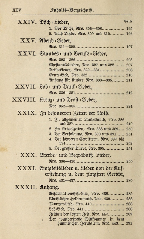 Kirchen-Gesangbuch: für Evangelisch-Lutherische Gemeinden ungeänderter Aubsburgischer Confession page xvii