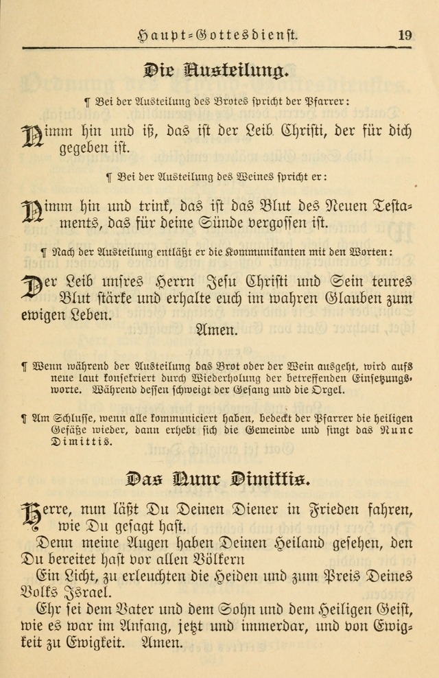 Kirchenbuch für Evangelisch-Lutherische Gemeinden page 19