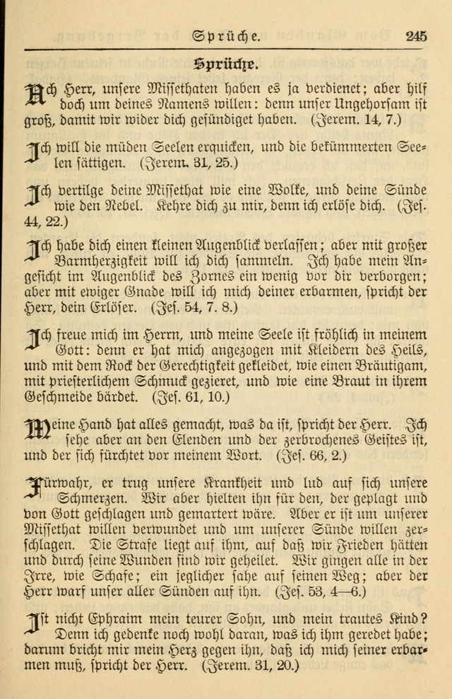Kirchenbuch für Evangelisch-Lutherische Gemeinden page 245