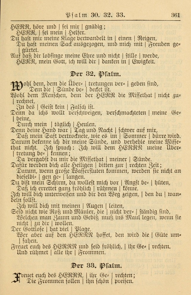 Kirchenbuch für Evangelisch-Lutherische Gemeinden page 361