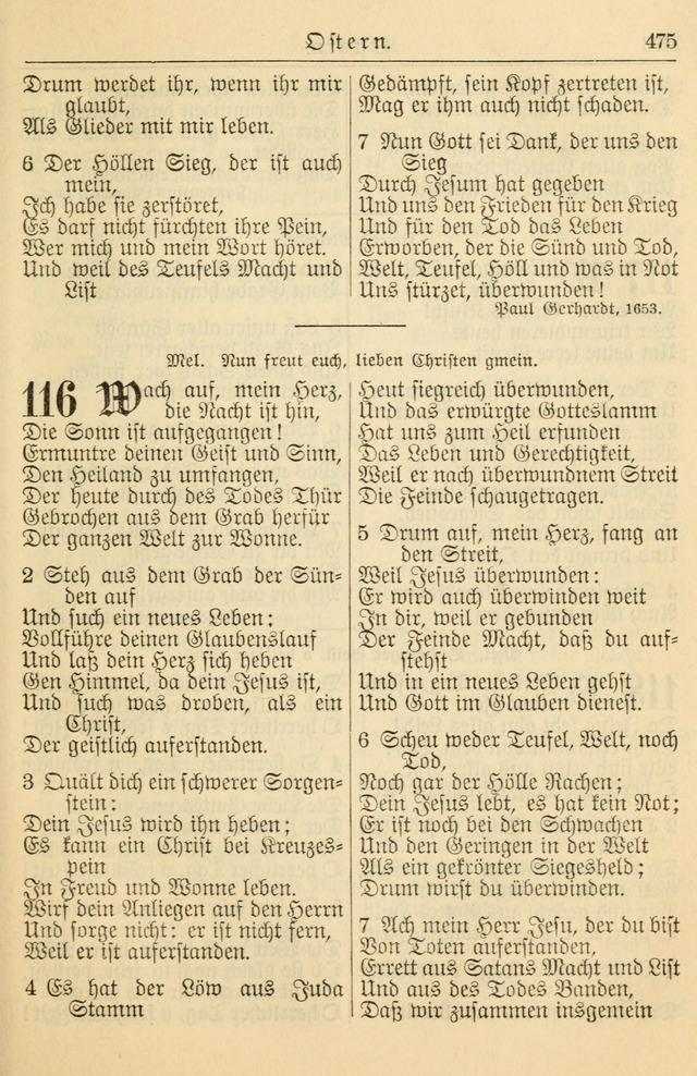 Kirchenbuch für Evangelisch-Lutherische Gemeinden page 475