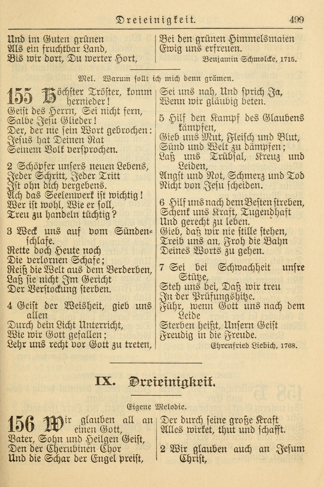 Kirchenbuch für Evangelisch-Lutherische Gemeinden page 499