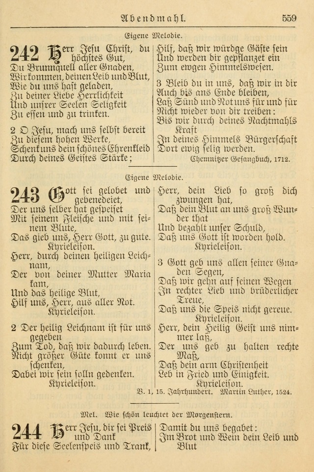 Kirchenbuch für Evangelisch-Lutherische Gemeinden page 559
