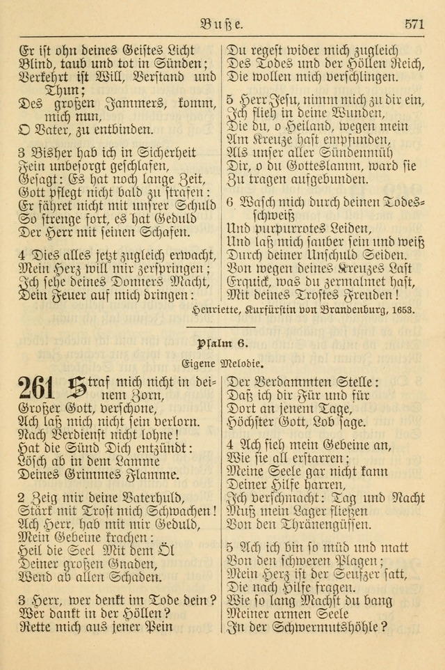 Kirchenbuch für Evangelisch-Lutherische Gemeinden page 571
