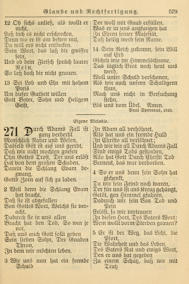 Kirchenbuch für Evangelisch-Lutherische Gemeinden page 579