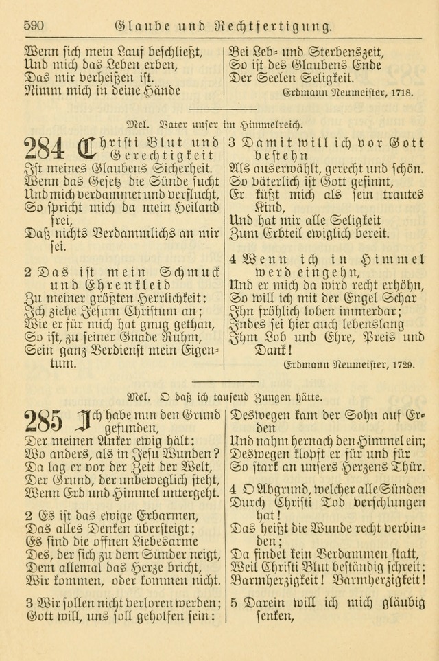 Kirchenbuch für Evangelisch-Lutherische Gemeinden page 590