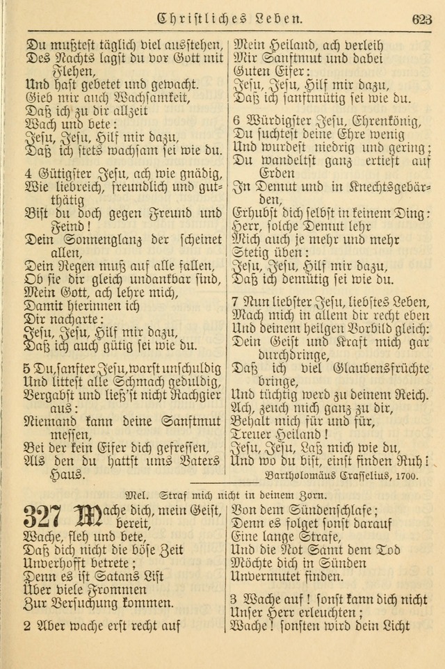 Kirchenbuch für Evangelisch-Lutherische Gemeinden page 623