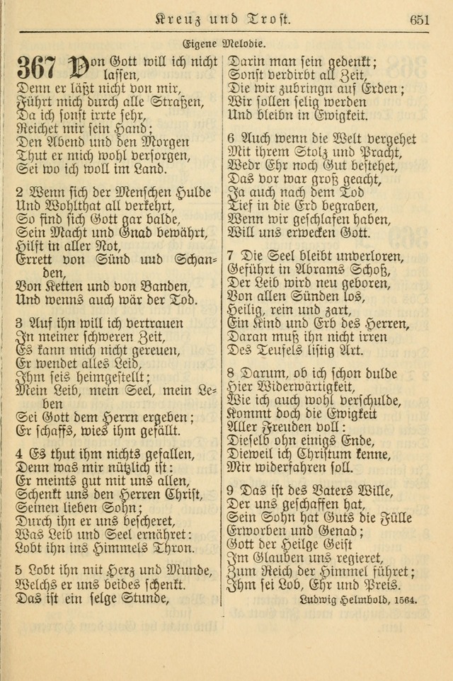 Kirchenbuch für Evangelisch-Lutherische Gemeinden page 651