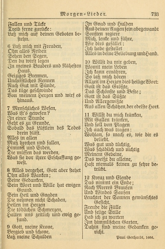 Kirchenbuch für Evangelisch-Lutherische Gemeinden page 733