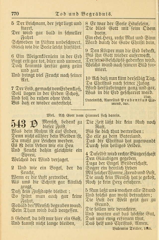 Kirchenbuch für Evangelisch-Lutherische Gemeinden page 770