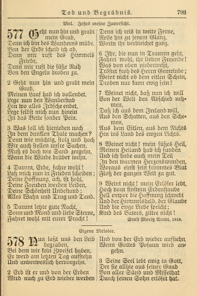 Kirchenbuch für Evangelisch-Lutherische Gemeinden page 793