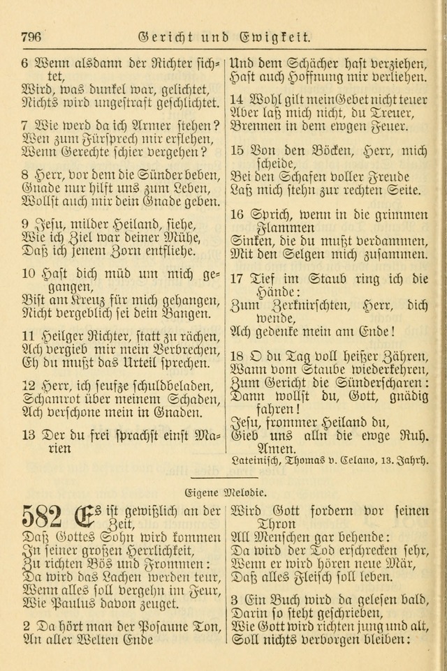 Kirchenbuch für Evangelisch-Lutherische Gemeinden page 796