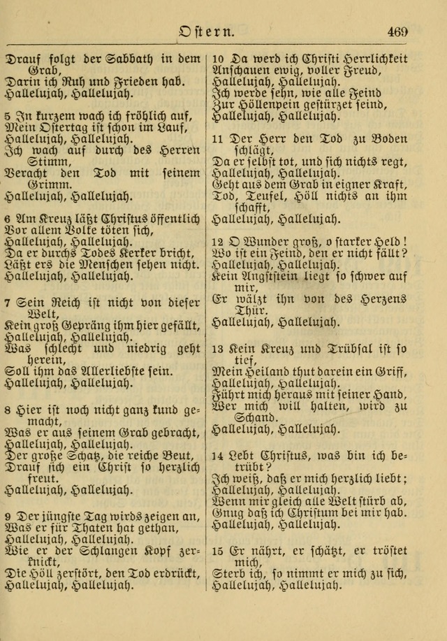 Kirchenbuch für Evangelisch-Lutherische Gemeinden: Herausgegeben von der Allgemeinen Versammlung der Evangelisch-Lutherischen Kirche in Nord Amerika (Neue und Verb. Aus.) page 469