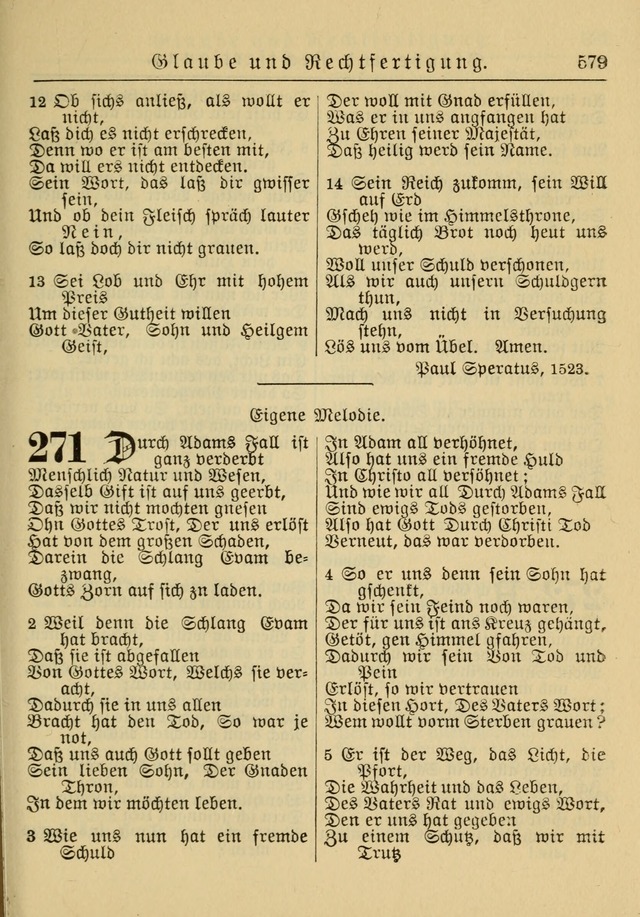 Kirchenbuch für Evangelisch-Lutherische Gemeinden: Herausgegeben von der Allgemeinen Versammlung der Evangelisch-Lutherischen Kirche in Nord Amerika (Neue und Verb. Aus.) page 579