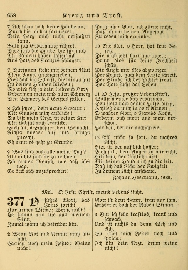 Kirchenbuch für Evangelisch-Lutherische Gemeinden: Herausgegeben von der Allgemeinen Versammlung der Evangelisch-Lutherischen Kirche in Nord Amerika (Neue und Verb. Aus.) page 658