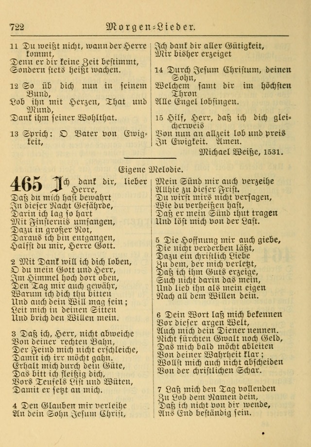 Kirchenbuch für Evangelisch-Lutherische Gemeinden: Herausgegeben von der Allgemeinen Versammlung der Evangelisch-Lutherischen Kirche in Nord Amerika (Neue und Verb. Aus.) page 722