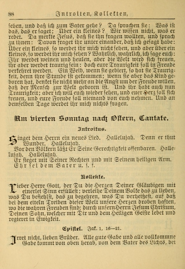 Kirchenbuch für Evangelisch-Lutherische Gemeinden: Herausgegeben von der Allgemeinen Versammlung der Evangelisch-Lutherischen Kirche in Nord Amerika (Neue und Verb. Aus.) page 88