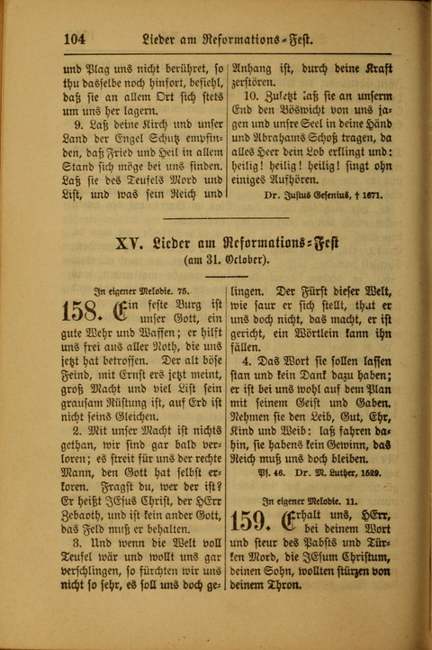 Kirchen-Gesangbuch für Evangelisch-Lutherische Gemeinden: ungeänderter Augsburgischer Confession darin des sel. Dr. Martin Luthers und anderer geistreichen Lehrer gebräuchlichste ... (55. ed.) page 104