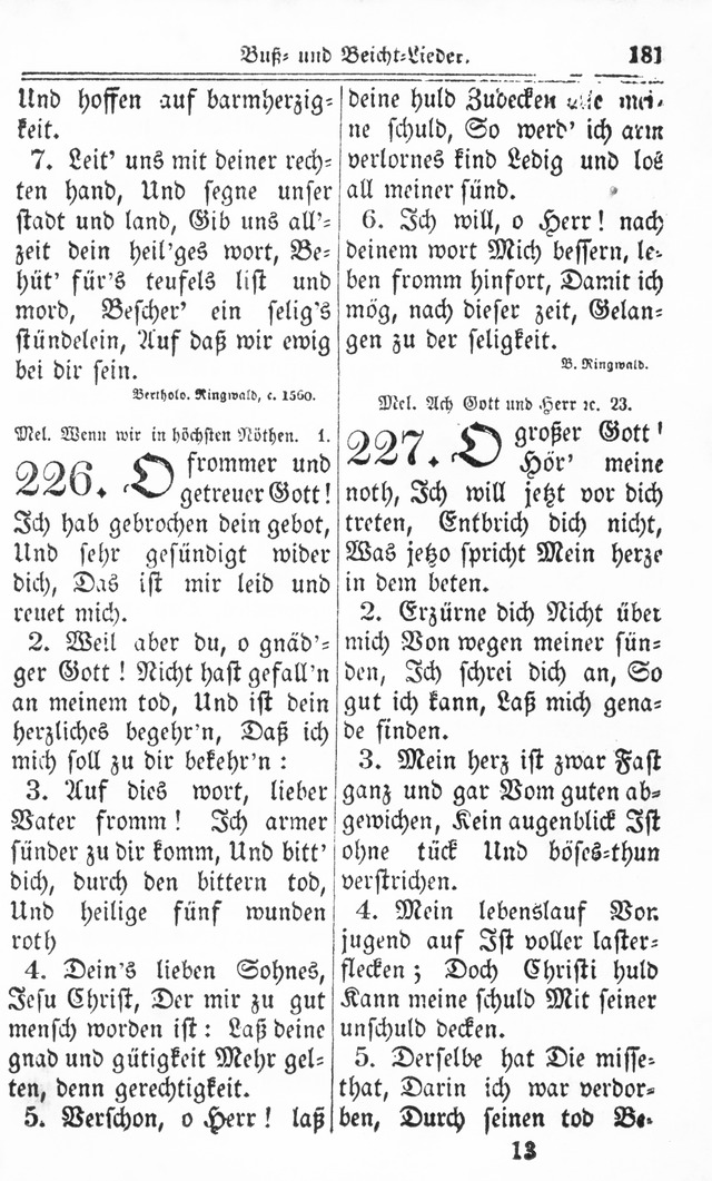 Kirchen-Gesangbuch: für Evangelisch-Lutherische Gemeinden page 181