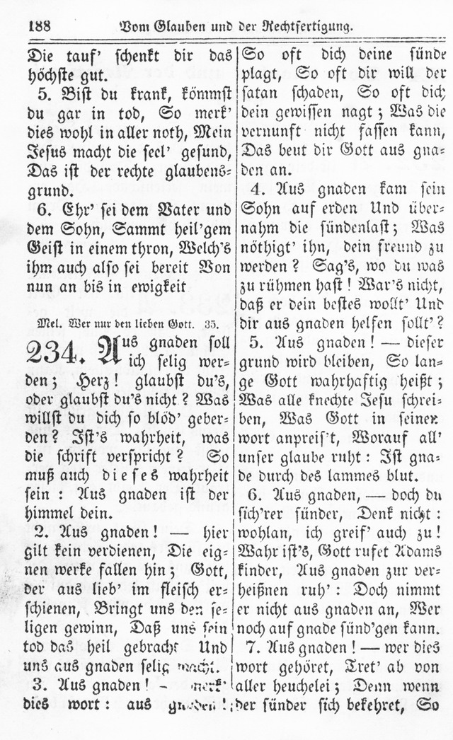 Kirchen-Gesangbuch: für Evangelisch-Lutherische Gemeinden page 188