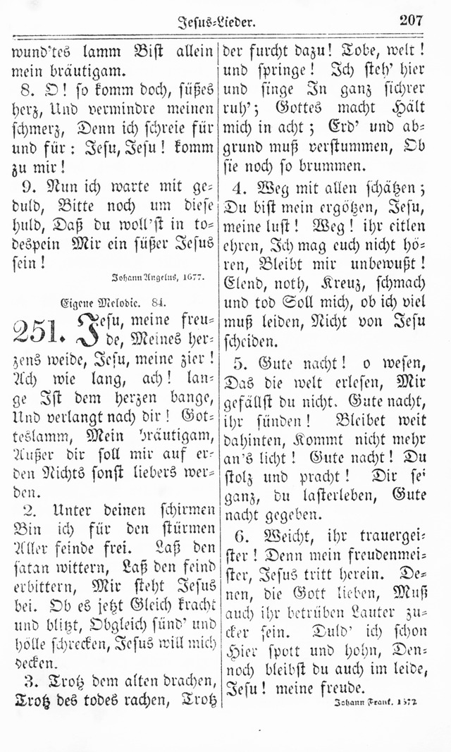Kirchen-Gesangbuch: für Evangelisch-Lutherische Gemeinden page 207